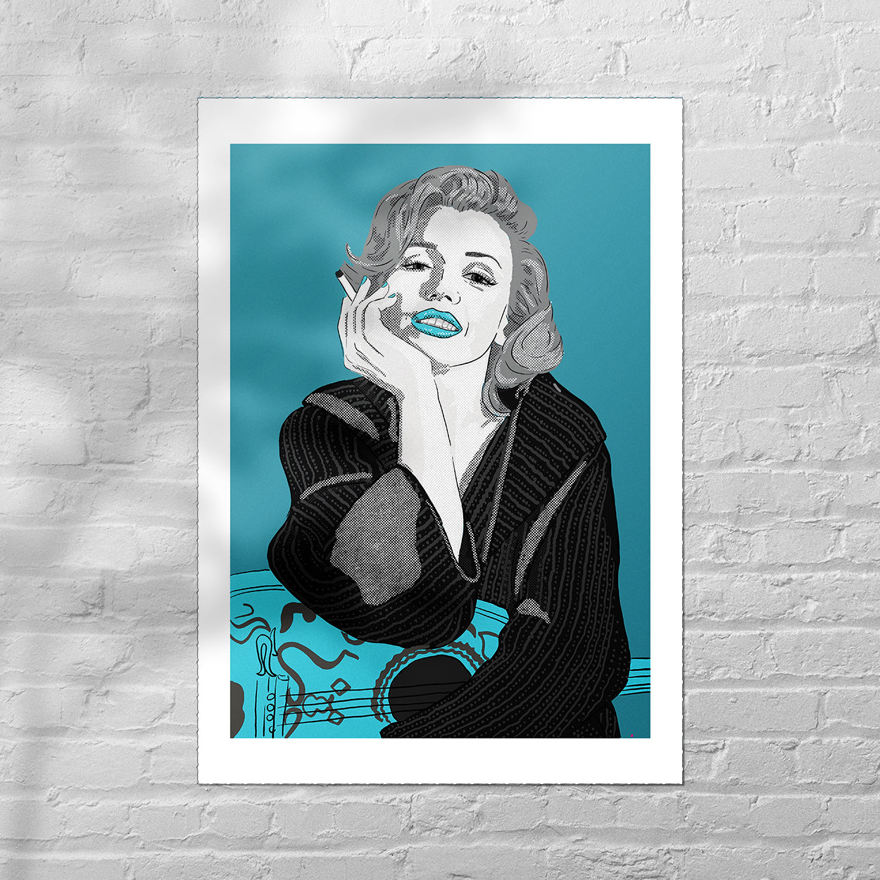 Original Art by Melanie Chambers "Marilyn Monroe" Size: A2 (420 x 594mm)
