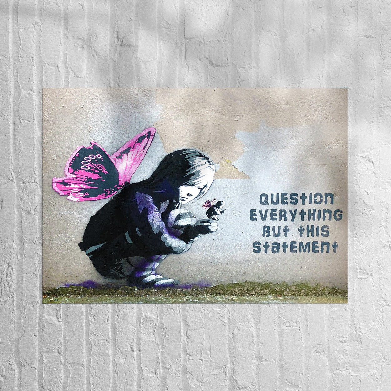 Reproduction "Question Everything" Poster, Home Wall Art, Various Sizes Available